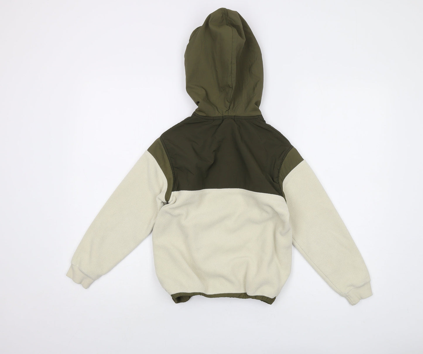 IKKS Boys Ivory Polyester Pullover Hoodie Size 8 Years Zip