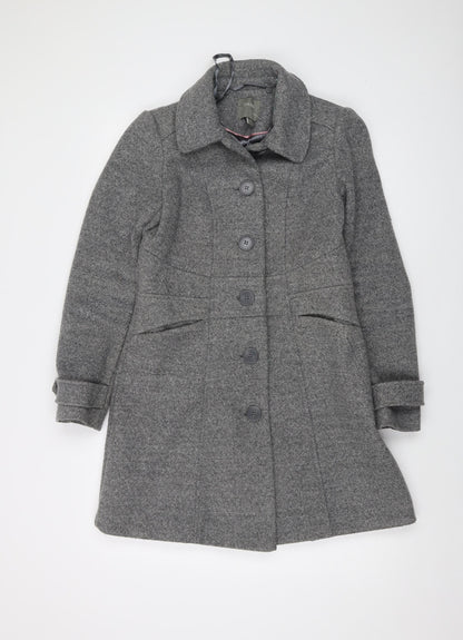 Womens UK Size S Oasis Grey Overcoat