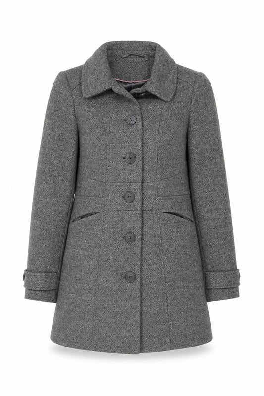 Womens UK Size S Oasis Grey Overcoat