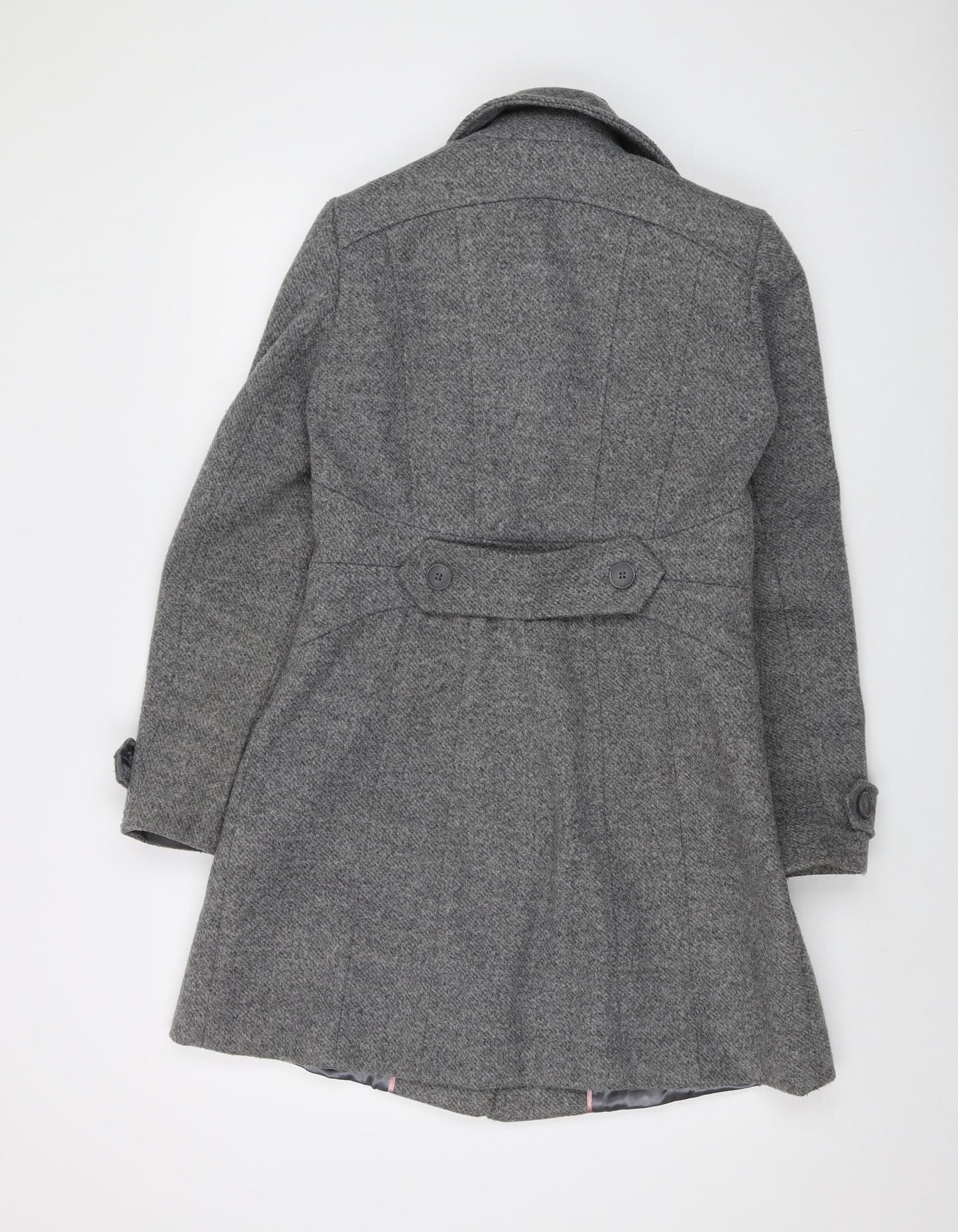 Womens UK Size S Oasis Grey Overcoat