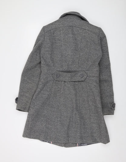 Womens UK Size S Oasis Grey Overcoat
