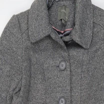 Womens UK Size S Oasis Grey Overcoat