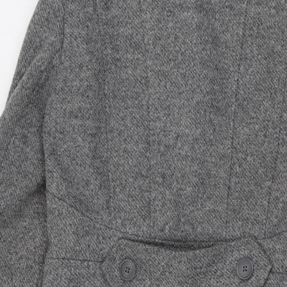 Womens UK Size S Oasis Grey Overcoat