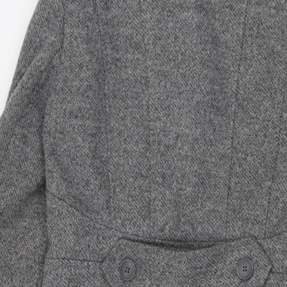 Womens UK Size S Oasis Grey Overcoat