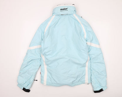 Maier Womens Blue Jacket Size 10 Zip