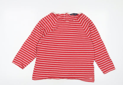 Womens UK Size 10 Crew Clothing Red Basic T-Shirt
