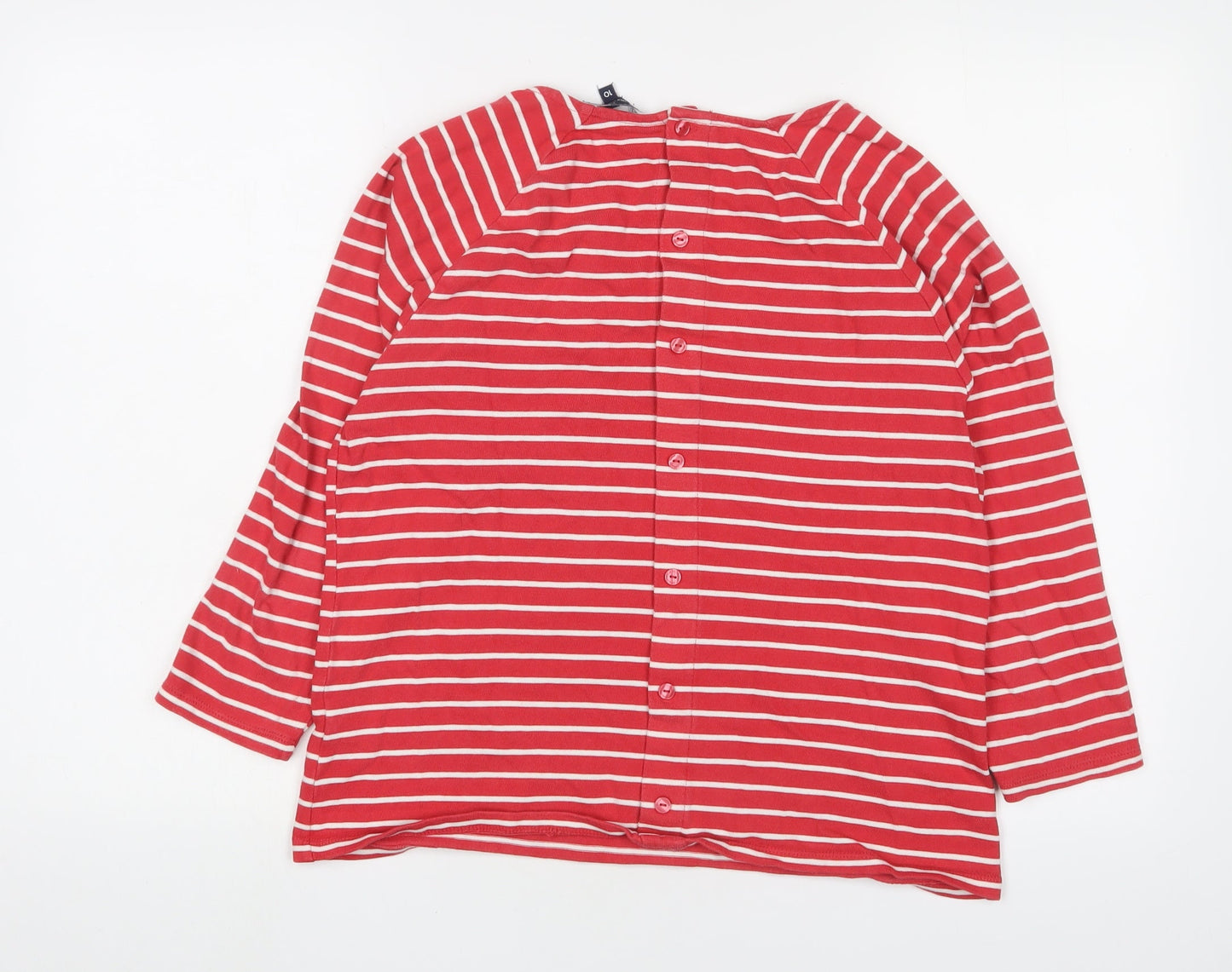 Womens UK Size 10 Crew Clothing Red Basic T-Shirt