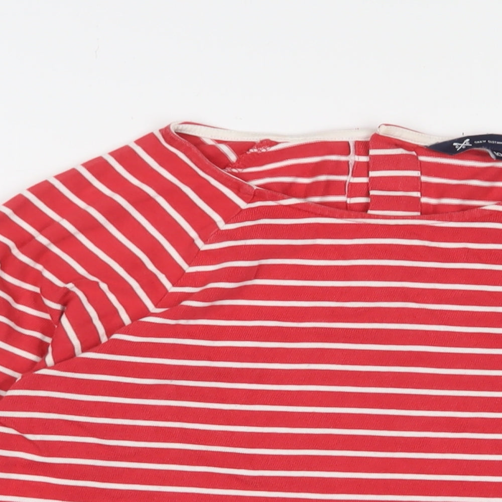 Womens UK Size 10 Crew Clothing Red Basic T-Shirt