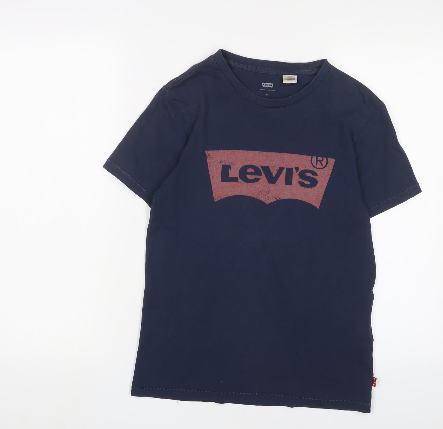 Womens UK Size XS Levi's Blue Basic T-Shirt
