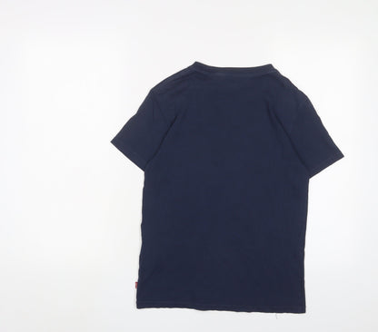 Womens UK Size XS Levi's Blue Basic T-Shirt
