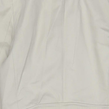 Penny Black Womens Beige Overcoat Jacket Size 14 Zip - Belted
