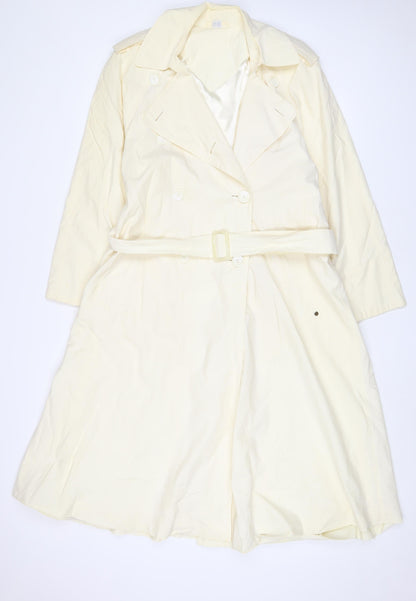Womens UK Size 10 Four seasons Beige Overcoat
