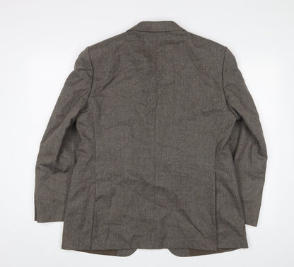 Mens UK Size 42 St Michael Regular Brown Suit Jacket