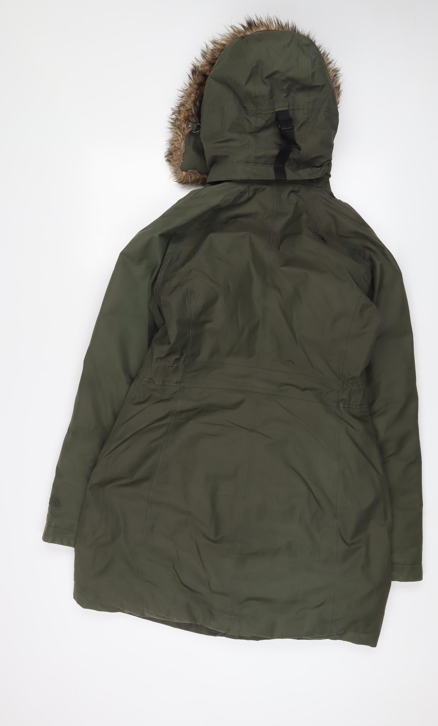 Womens UK Size S DECATHLON Green Parka Coat