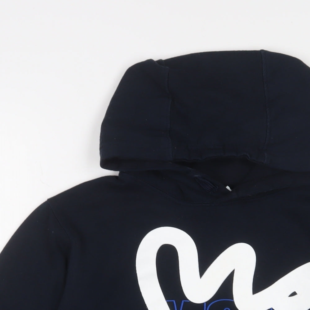 Money Boys Blue Cotton Pullover Hoodie Size 9-10 Years Pullover - Logo