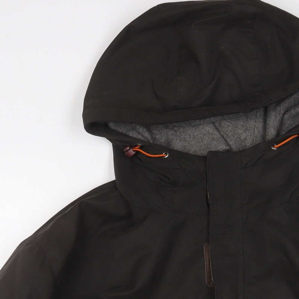 Mens UK Size M One Valley Brown Windbreaker Coat