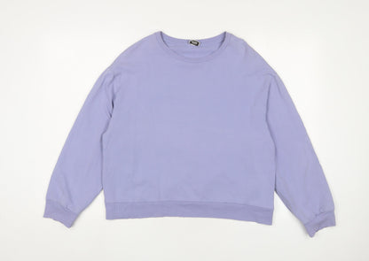 Pimkie Womens Blue Cotton Pullover Sweatshirt Size M Pullover