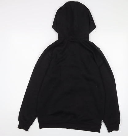 Mens UK Size S Lonsdale Black Full Zip Hoodie