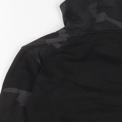 RipStop Boys Black Camouflage Cotton Pullover Hoodie Size 7-8 Years Pullover - Logo, Embroidered