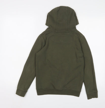Money Boys Green Cotton Pullover Hoodie Size 9-10 Years Pullover - Logo