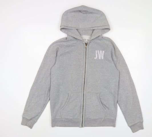 Mens UK Size M Jack Wills Grey Full Zip Hoodie