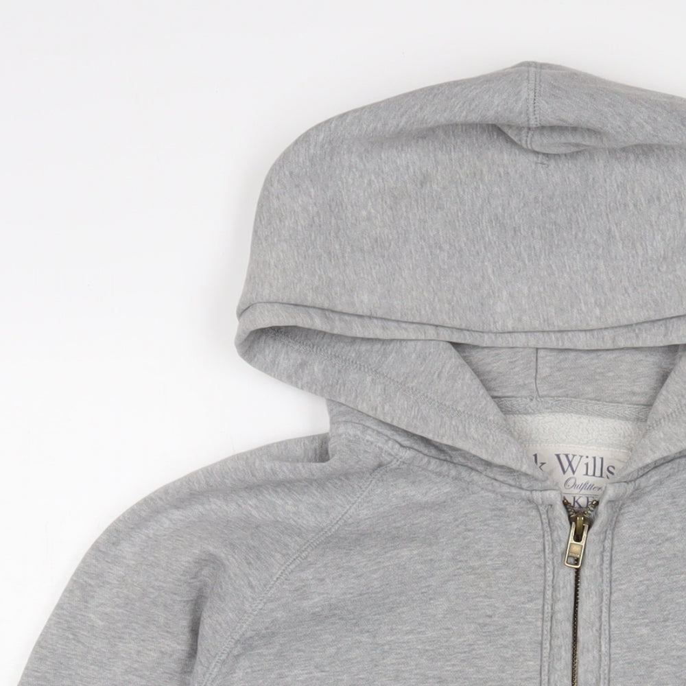 Mens UK Size M Jack Wills Grey Full Zip Hoodie