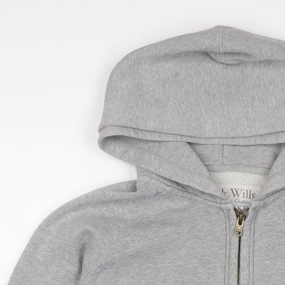 Mens UK Size M Jack Wills Grey Full Zip Hoodie