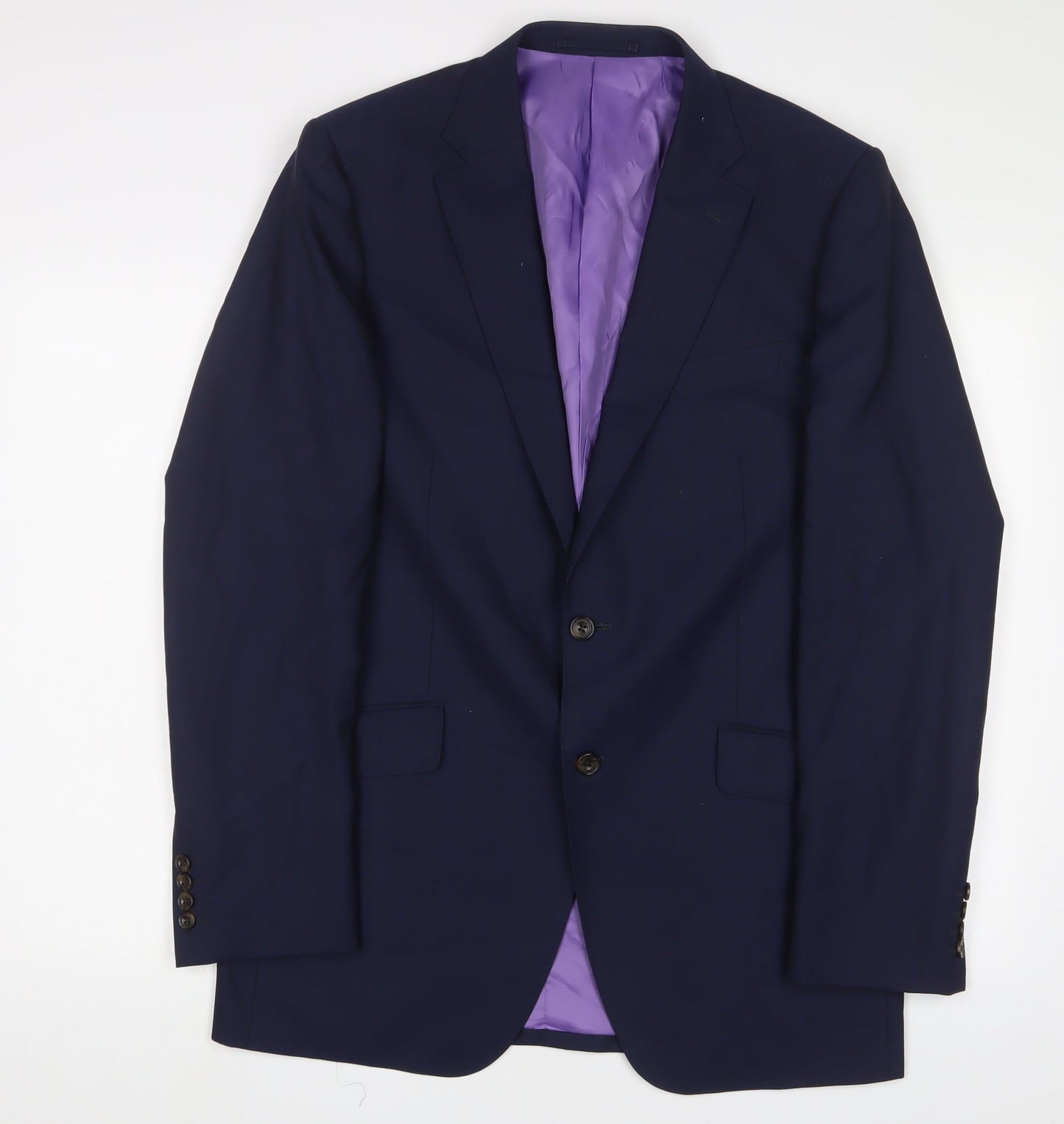 Mens UK Size 40 Marks and Spencer Regular Blue Suit Jacket
