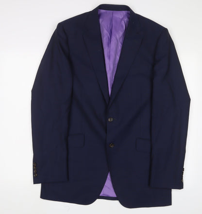Mens UK Size 40 Marks and Spencer Regular Blue Suit Jacket