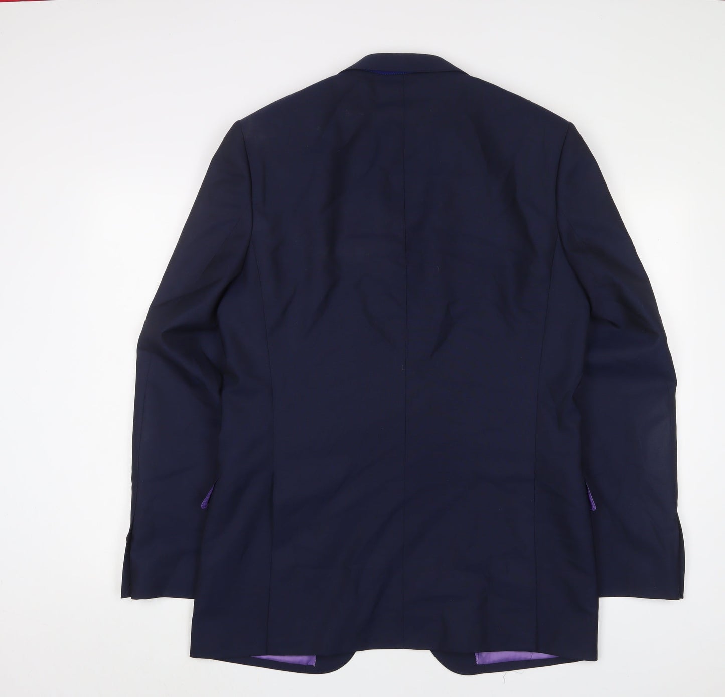 Mens UK Size 40 Marks and Spencer Regular Blue Suit Jacket
