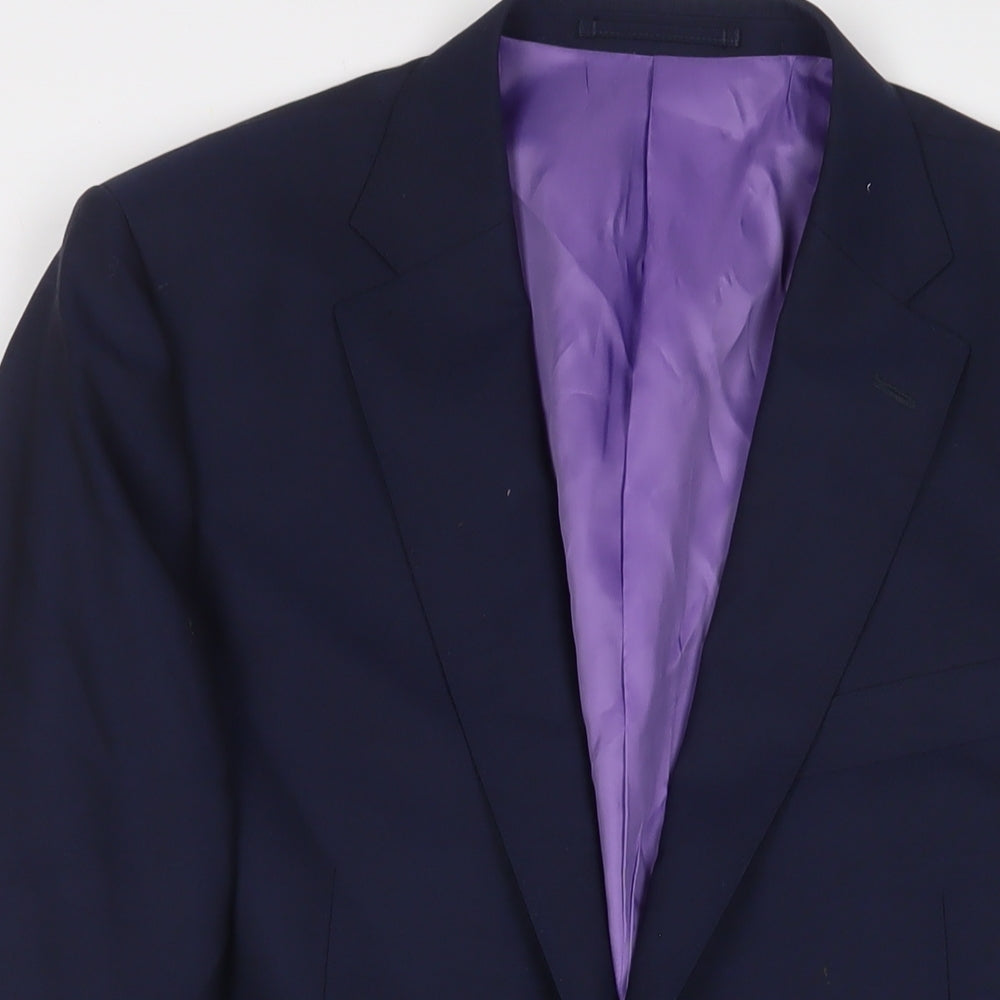 Mens UK Size 40 Marks and Spencer Regular Blue Suit Jacket