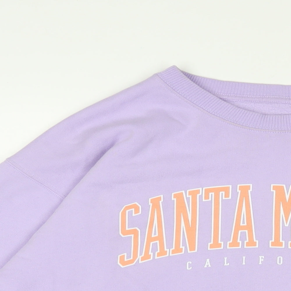 Hollister Womens Purple Cotton Pullover Sweatshirt Size M Pullover - Santa Monica