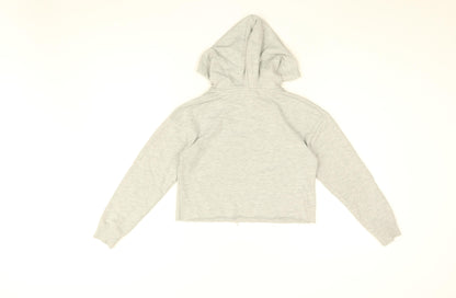 Friends Girls Grey Cotton Pullover Hoodie Size 9-10 Years Pullover - Friends Logo