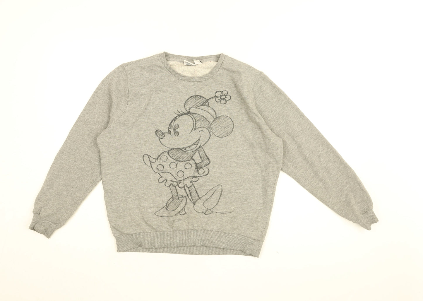 Womens UK Size 10 Disney Grey Pullover Sweatshirt