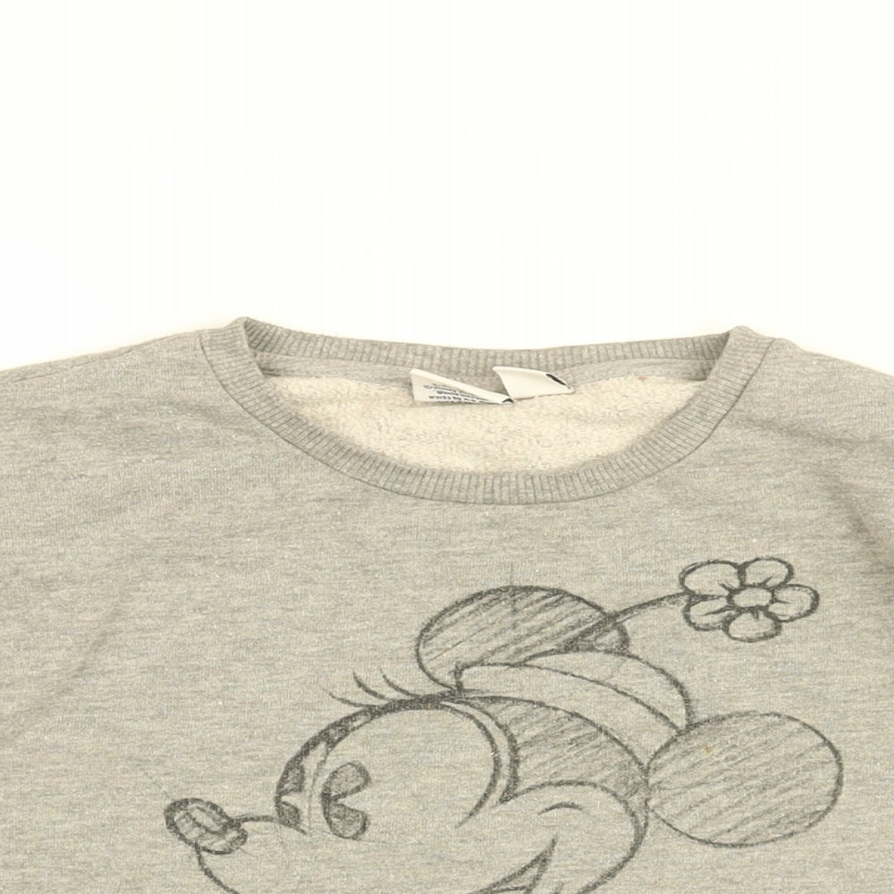 Womens UK Size 10 Disney Grey Pullover Sweatshirt