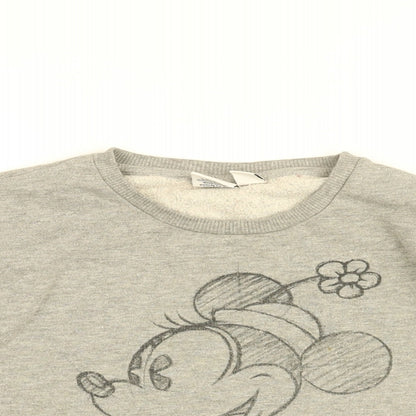 Womens UK Size 10 Disney Grey Pullover Sweatshirt