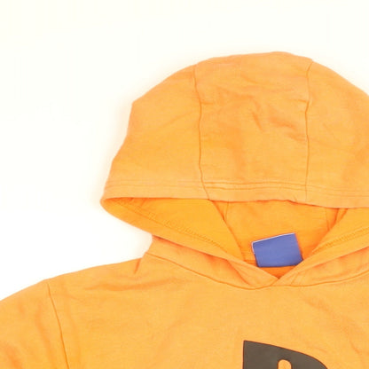 PlayStation Boys Orange Cotton Pullover Hoodie Size 9 Years Pullover - PlayStation