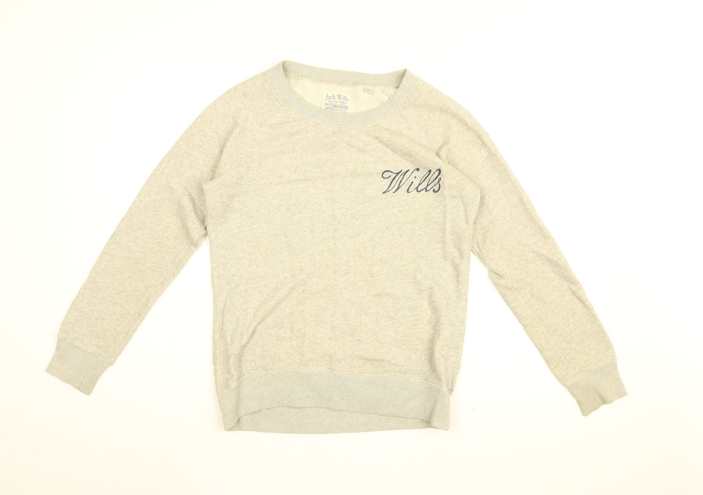 Womens UK Size 8 Jack Wills Grey Pullover Sweatshirt