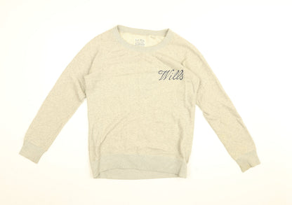 Womens UK Size 8 Jack Wills Grey Pullover Sweatshirt