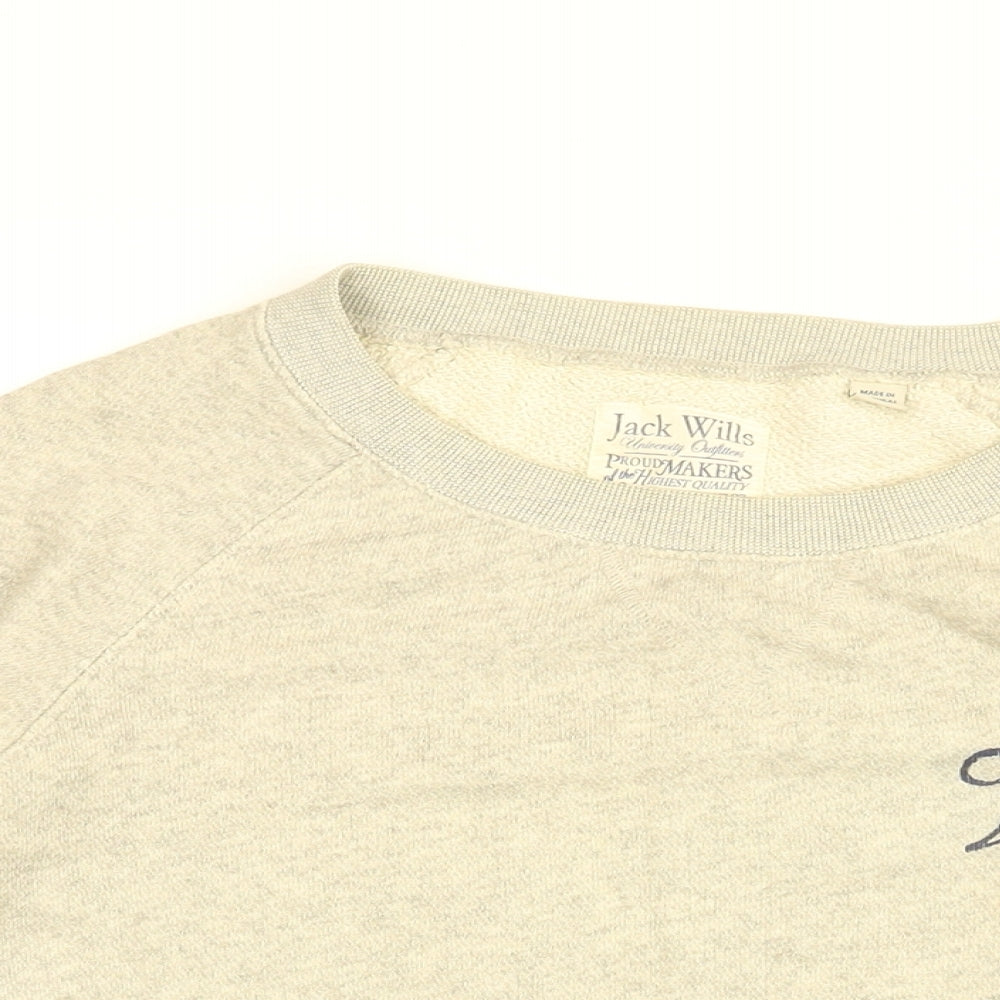 Womens UK Size 8 Jack Wills Grey Pullover Sweatshirt