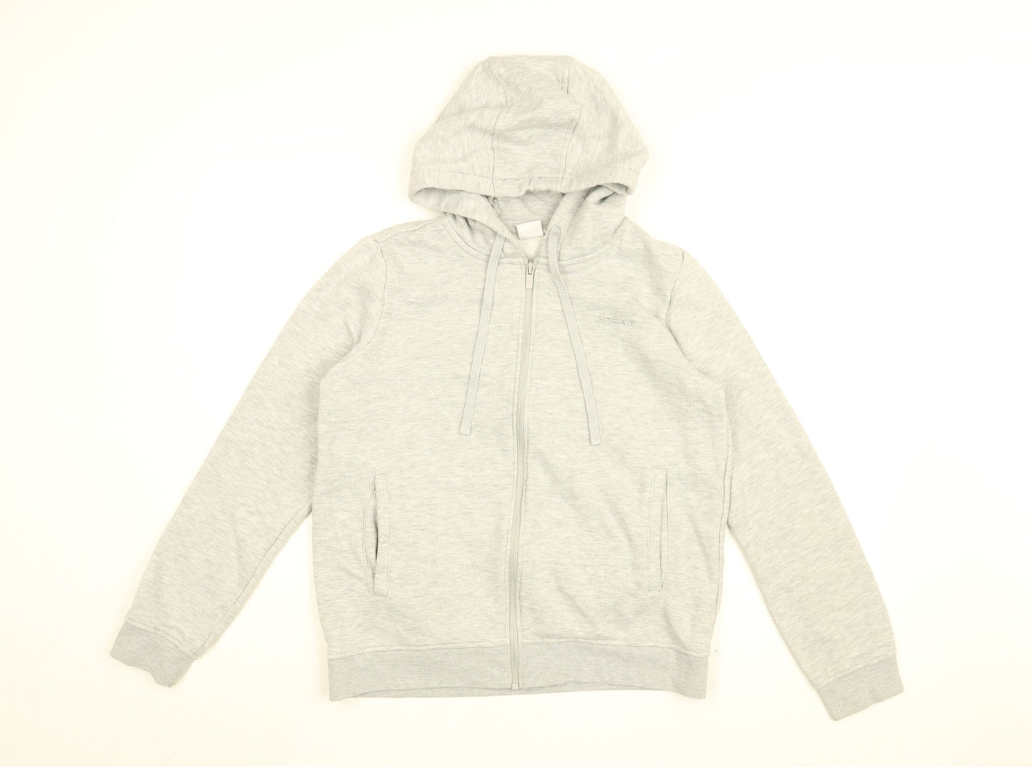 Womens UK Size 12 LA Gear Grey Full Zip Hoodie