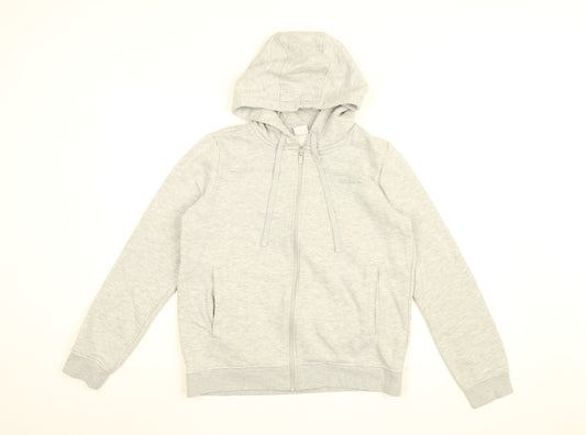 Womens UK Size 12 LA Gear Grey Full Zip Hoodie