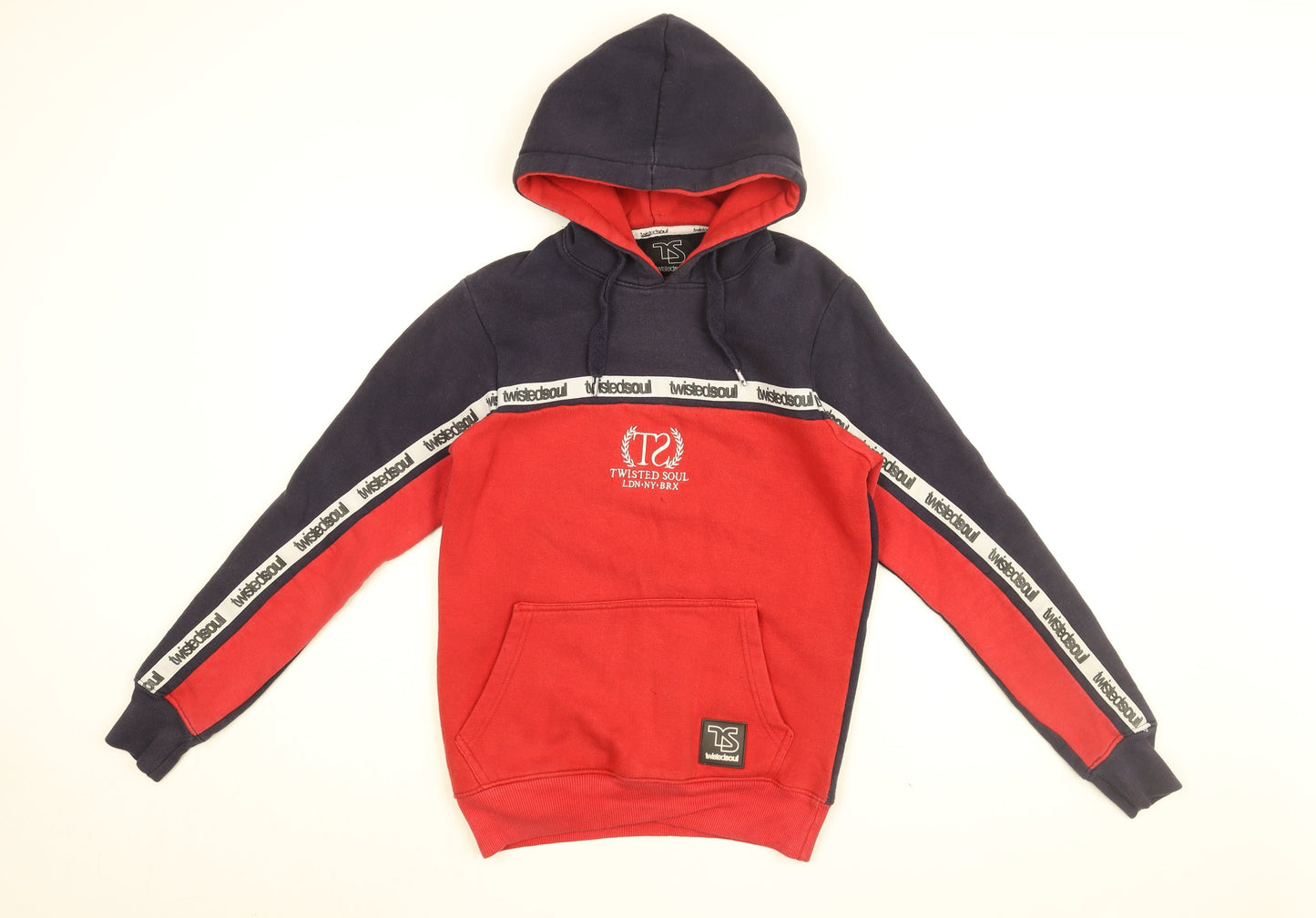 Twisted Soul Mens Red Cotton Pullover Hoodie Size XS - Twisted Soul