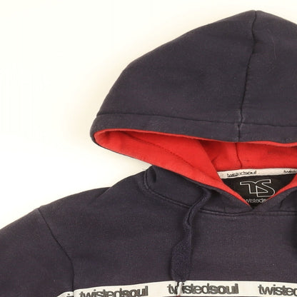 Twisted Soul Mens Red Cotton Pullover Hoodie Size XS - Twisted Soul