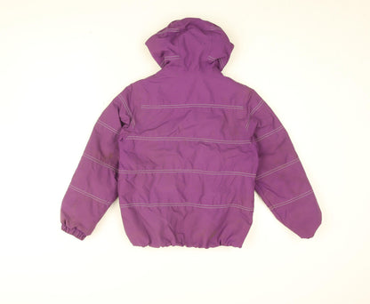 Quechua Girls Purple Overcoat Coat Size 8 Years Zip
