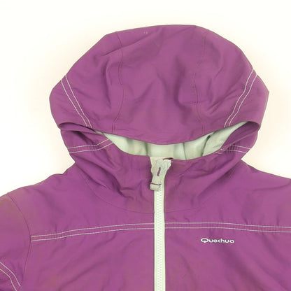 Quechua Girls Purple Overcoat Coat Size 8 Years Zip