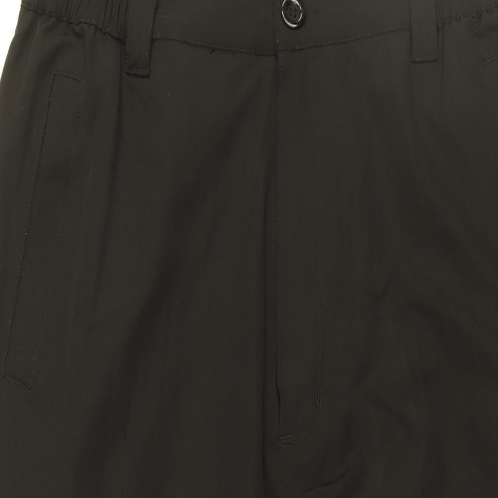 Pegasus Womens Black Polyester Trousers Size 36 in L29 in Regular Zip