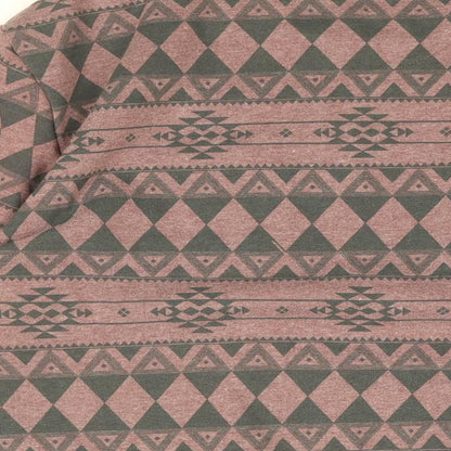 Code Mens Purple Geometric Cotton Pullover Sweatshirt Size L