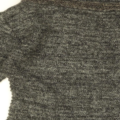 Linea Maglia Womens Black Roll Neck Acrylic Pullover Jumper Size 12