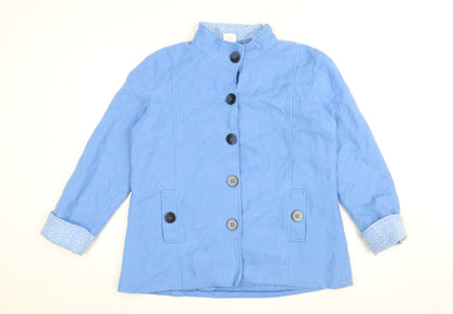 Womens UK Size M Anne De Lancay Blue Jacket